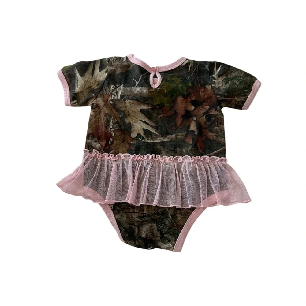 Bass Pro Shops Tutu Camo Short-Sleeve Bodysuit for Babies